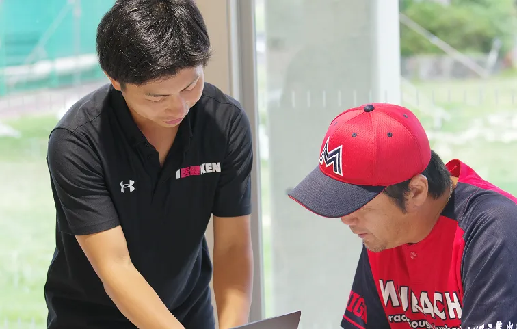 ムラチグループ硬式野球部 ラプソードを用いたアナリスト実習